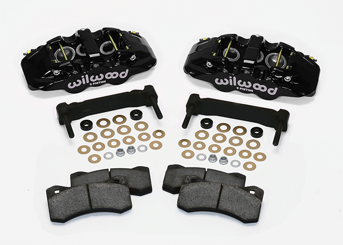 Wilwood Disc Brakes AERO6 Front Caliper and Bracket Upgrade Kit for